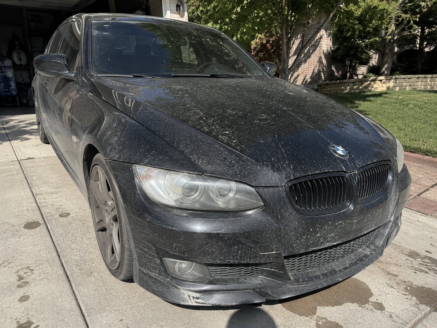 Car paint before detailing — dull