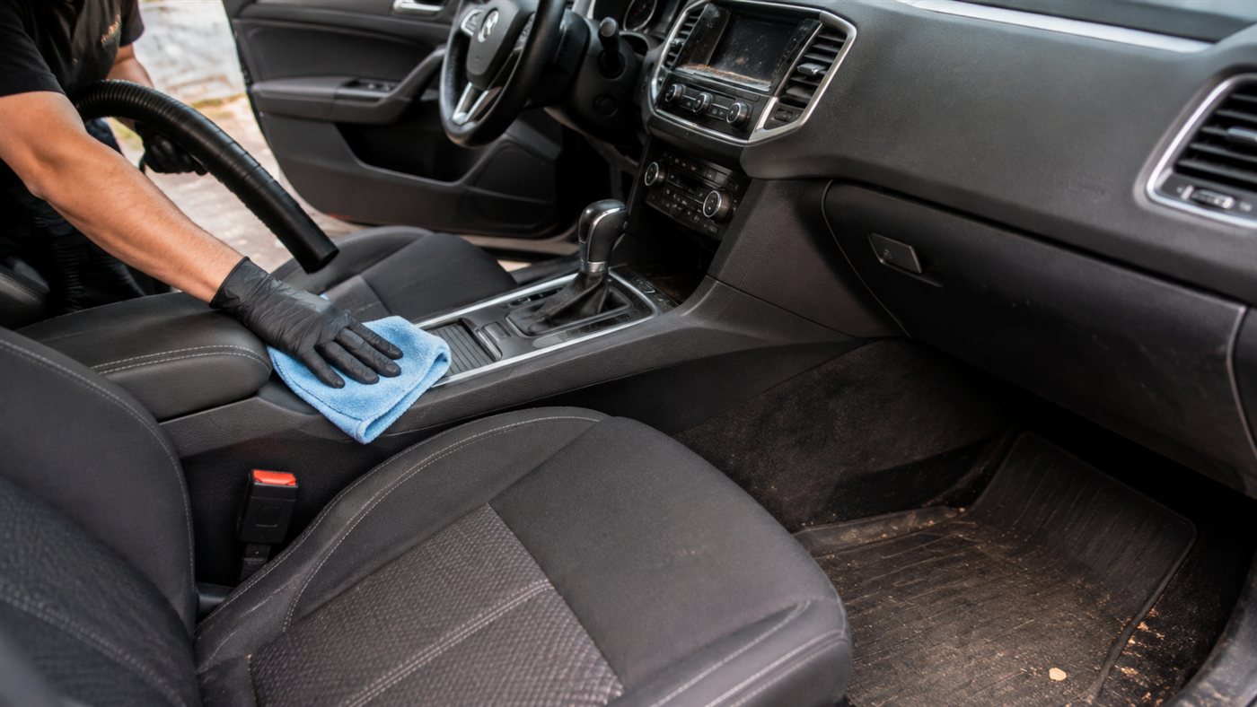 Interior console being detailed